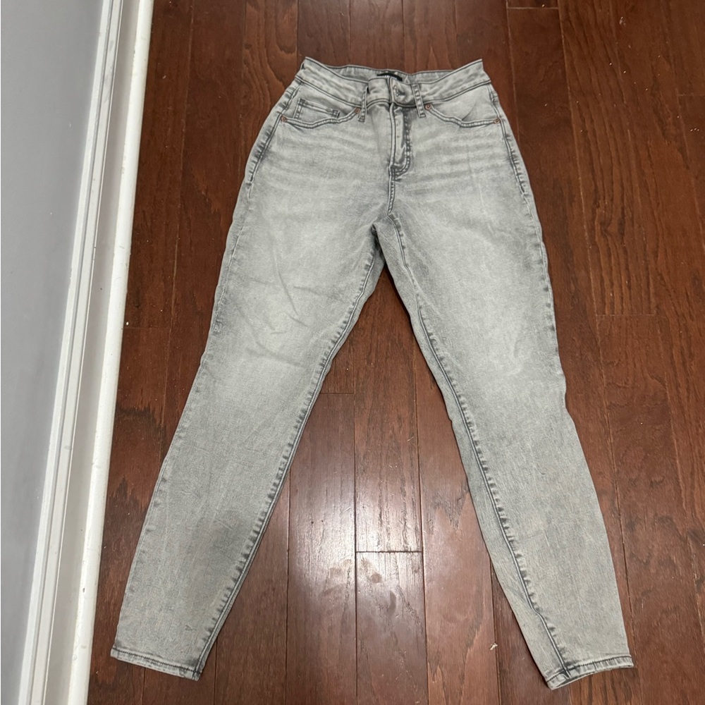 Express Mid Rise curvy skinny jeans